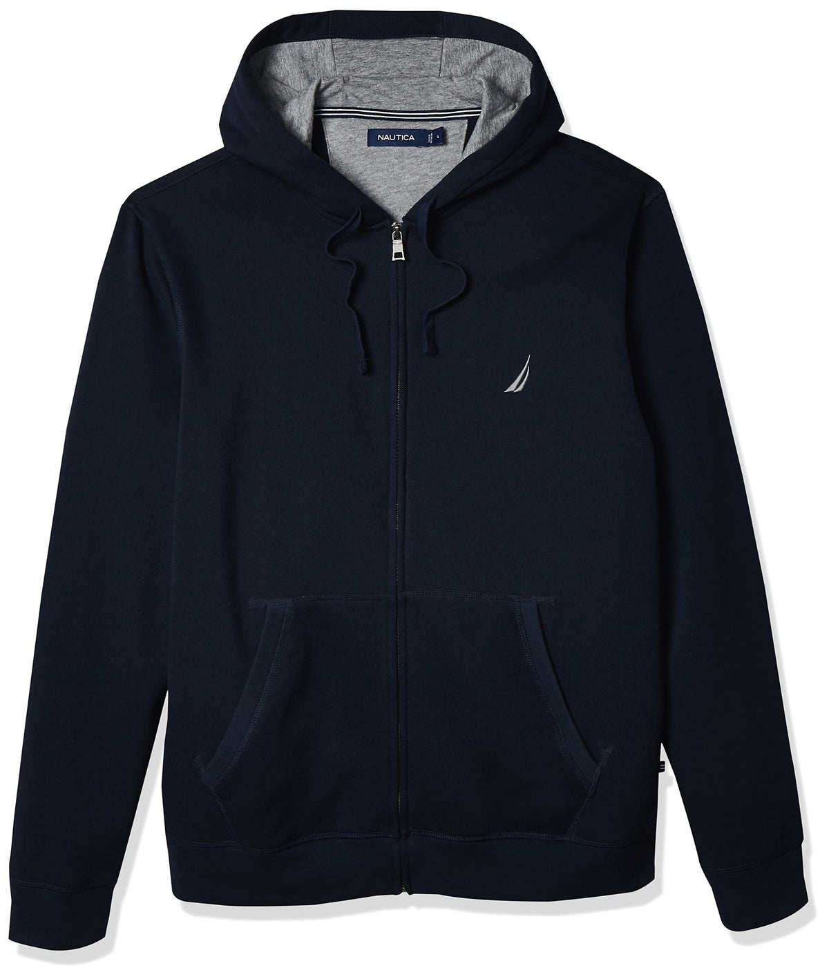 Nautica Men's Anchor Fleece Full-Zip Hoodie, True Navy, Small