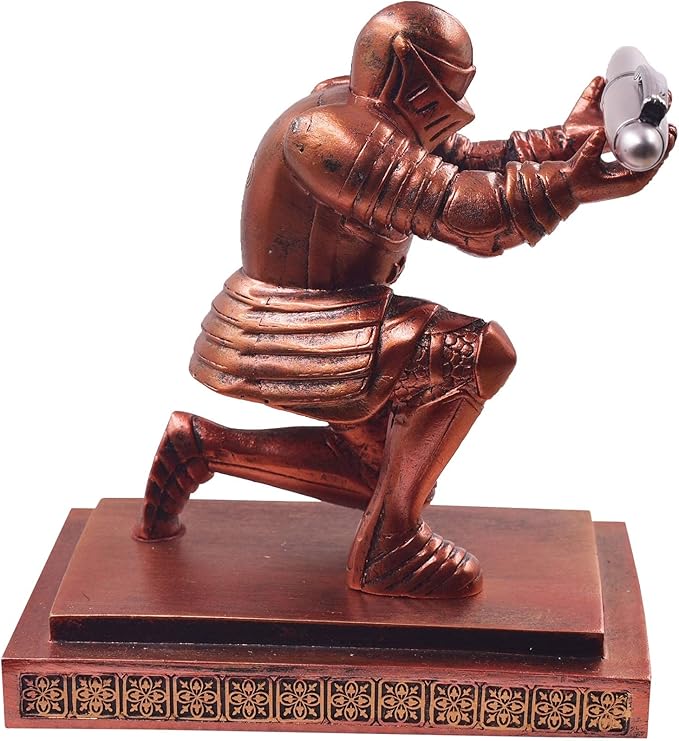 Executive Knight Pen Holder with a Pen Personalized Desk Accessories Decor Home Office Cool Pen Stand Red