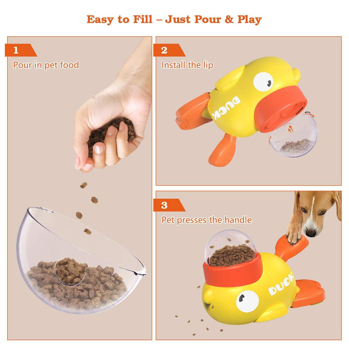 Suitchi Dog Interactive Treat Dispenser Toy, Food Puzzle Slow Feeder