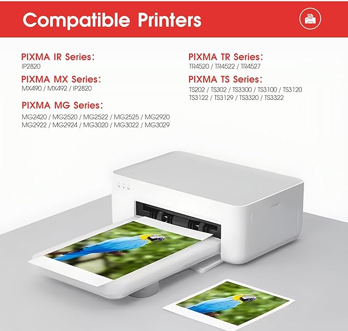 LLAOLLAO Remaunfactured Ink Cartridge Replacement for Canon 245XL 246XL Combo Pack PG-245 CL-246 for Pixma MX490 MX492 TR4520 MG2522 TS3322 TS202 TR4522 MG2920 Printer (1 Black, 1 Color)
