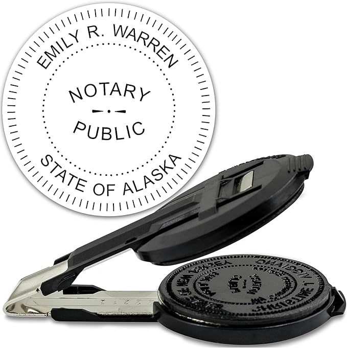 MaxMark Insert Only for Notary Seal Round Embosser for Alaska State