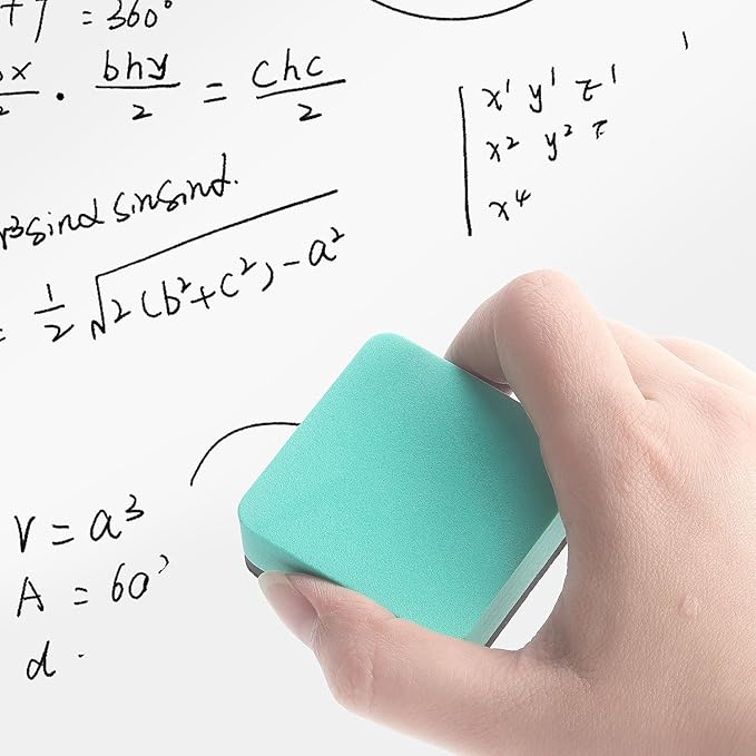 Tamaki 18 PCS Magnetic Whiteboard Dry Erase Erasers, Mini Dry Erasers for White Board, Green