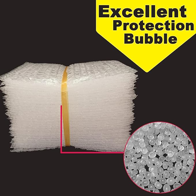 50Pcs Clear Bubble Out Bags, 12”x16” Bubble Pouches Bags for Shipping, Double Wall Cushioning Wrap Pouch for Moving Packaging Storage Fragile China Dishes Electronic Item