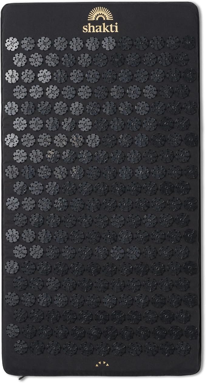 ShaktiMat Acupressure Mat for Relaxation, Massage Muscles, Aid Sleep & Unlock Inner Tension, Similar to Acupuncture, No Needles Required (Premium, Level 3, Shakti Black)