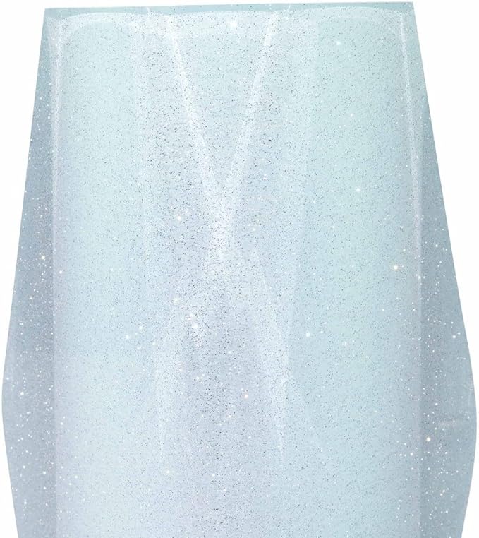 Faceted Toilet Brush, Cast Resin, Anti-Slip Pads, Sold Individually, Aqua