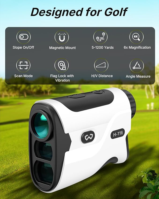 WOSPORTS Golf Range Finder and Golf Cart Phone Holder