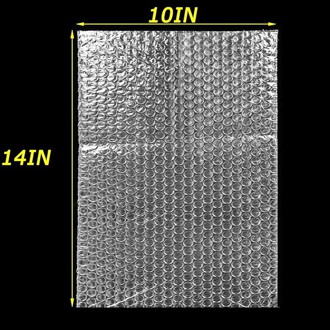 50Pcs Clear Bubble Out Bags, 10”x14” Bubble Pouches Bags for Shipping, Double Wall Bubble Cushioning Wrap Bags for Moving Packaging Storage Fragile China Dishes Electronic Item-Large Bubble Pouches