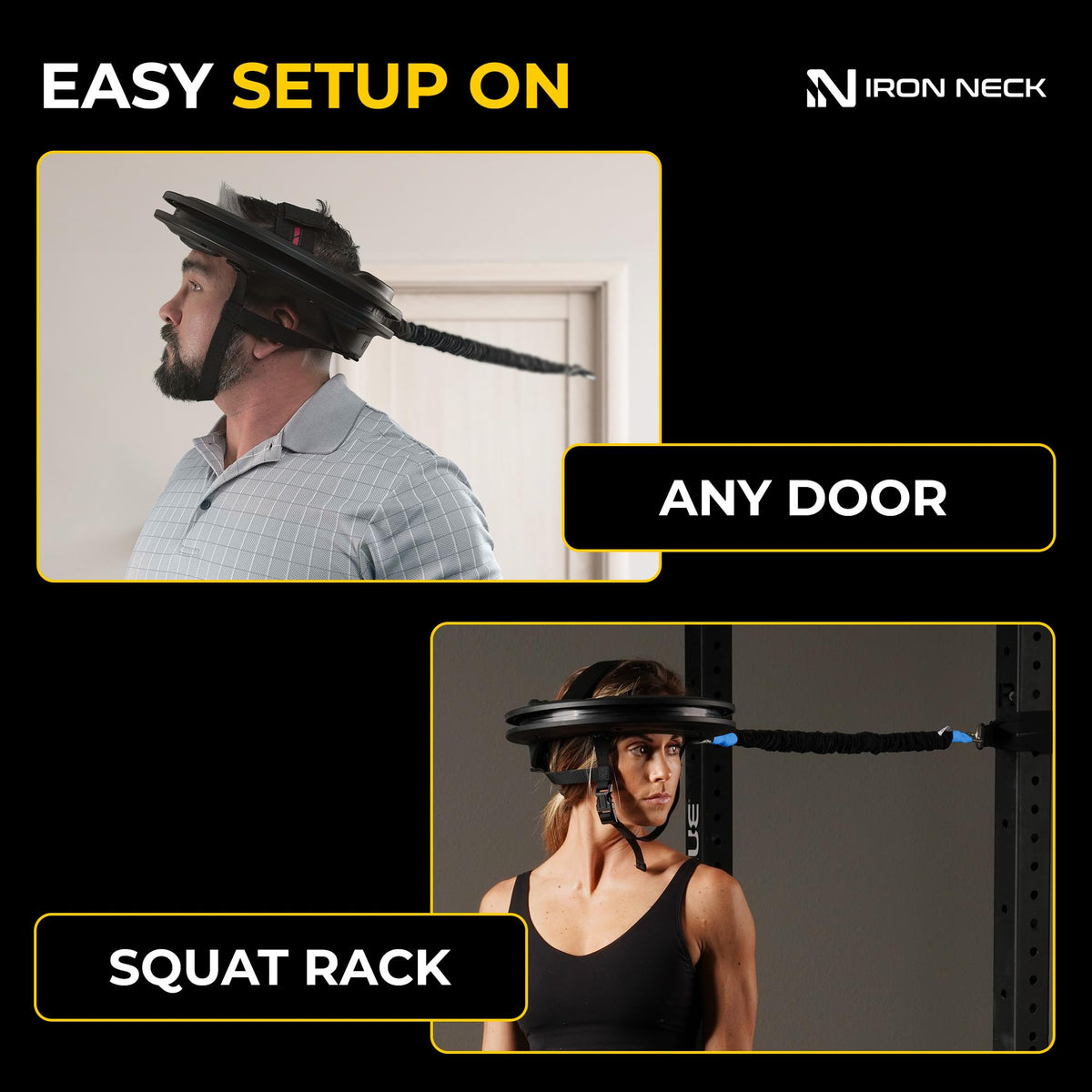 Iron Neck 3.0 Neck Trainer, Advanced Neck Strengthener, Exerciser and Rehabilitation Device to Relieve Pain, Improve Posture and Enhance Mobility