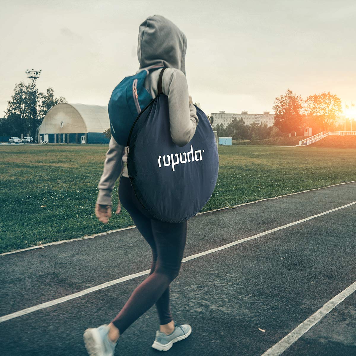 ropoda Pop Up Tent 83" x 48" x 48" Upgrade Privacy Tent, Porta-Potty Changing Portable Changing Room Includes 1 Removable Bottom,8 Stakes,1Removable Rain Cover,1 Carrying Bag