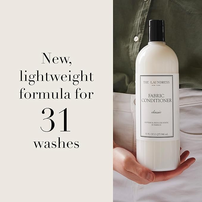 The Laundress Fabric Conditioner Classic, Fabric Softener Liquid, Concentrated, 32 Fl Oz, Soften Fabrics, Reduces Static