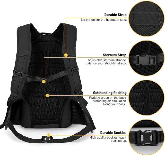 Mardingtop 35L Tactical Backpacks Molle Hiking daypacks for Camping Hiking Military Traveling Motorcycle