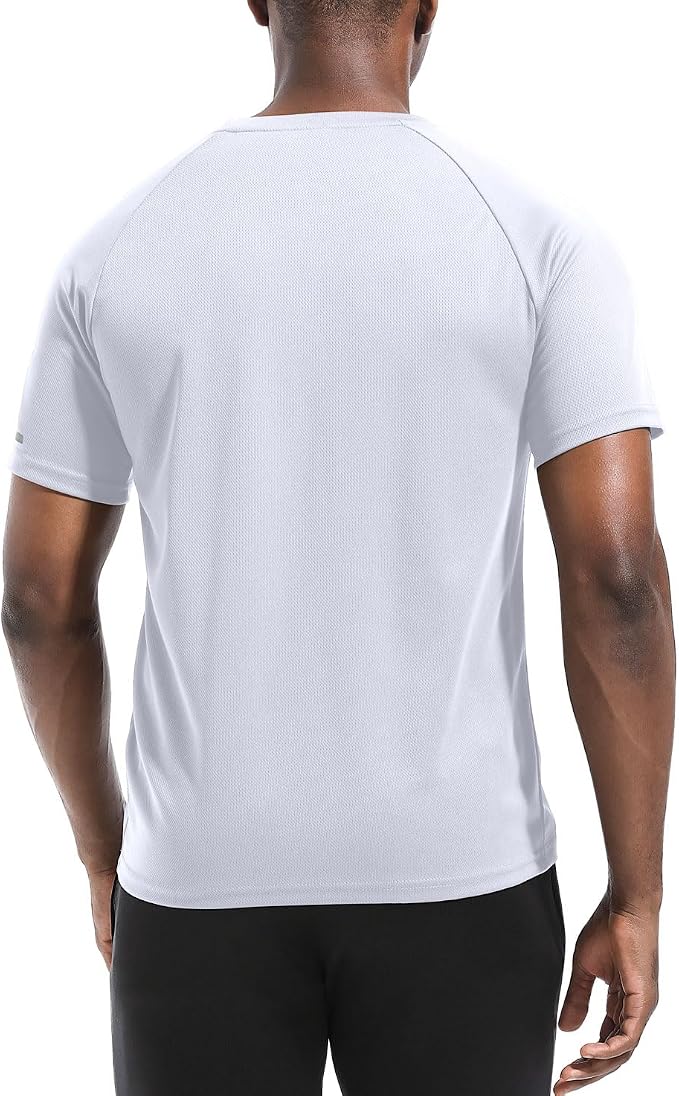 Boyzn 1, 3, 5 or 7 Pack Men's Workout Running Shirts, Dry Fit Moisture Wicking T-Shirt, Gym Athletic Short Sleeve Tee Shirts