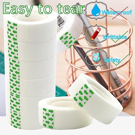 16 Rolls Invisible Tape 0.7 in x 980 Inches 1 inch Core, for Office, Home, School