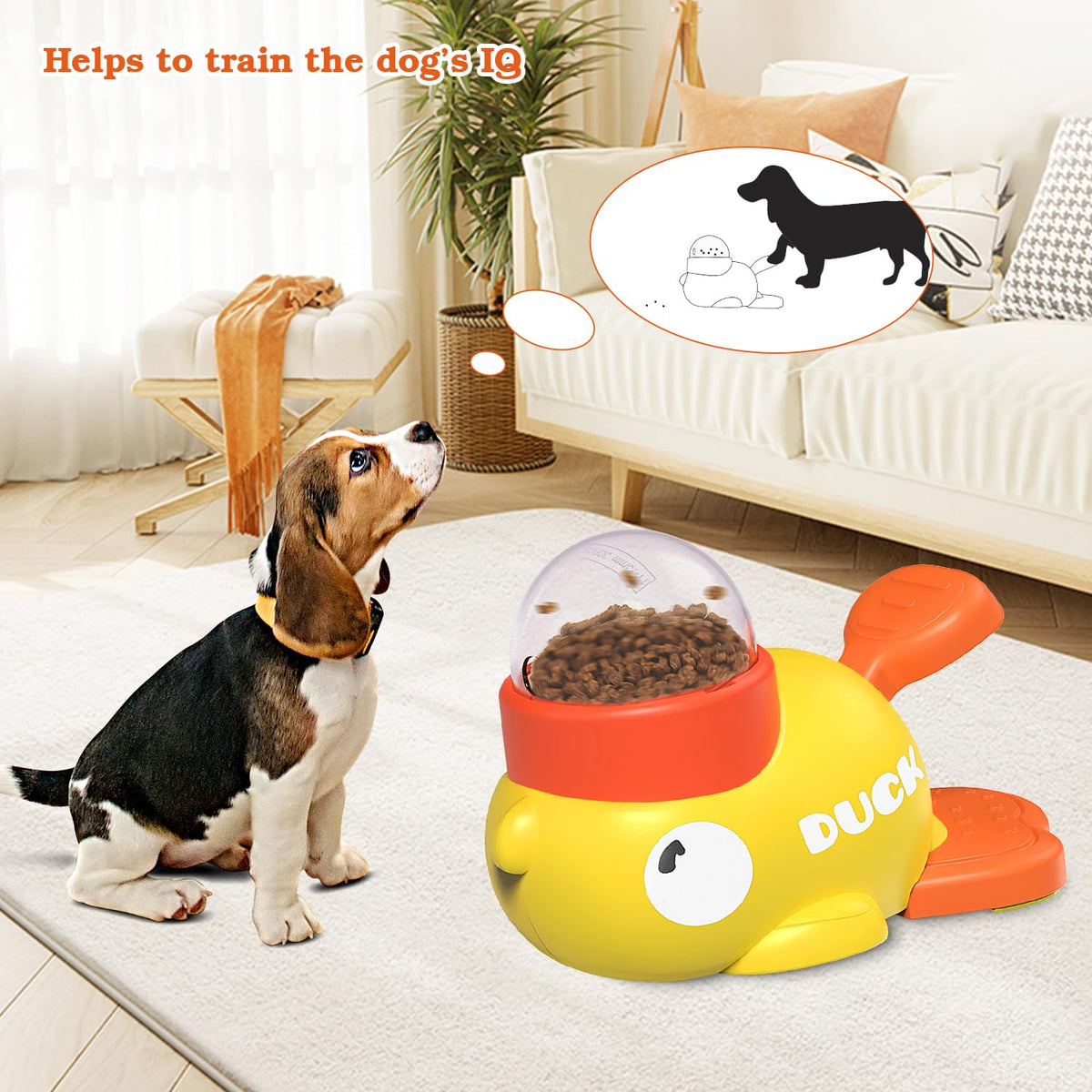 Suitchi Dog Interactive Treat Dispenser Toy, Food Puzzle Slow Feeder