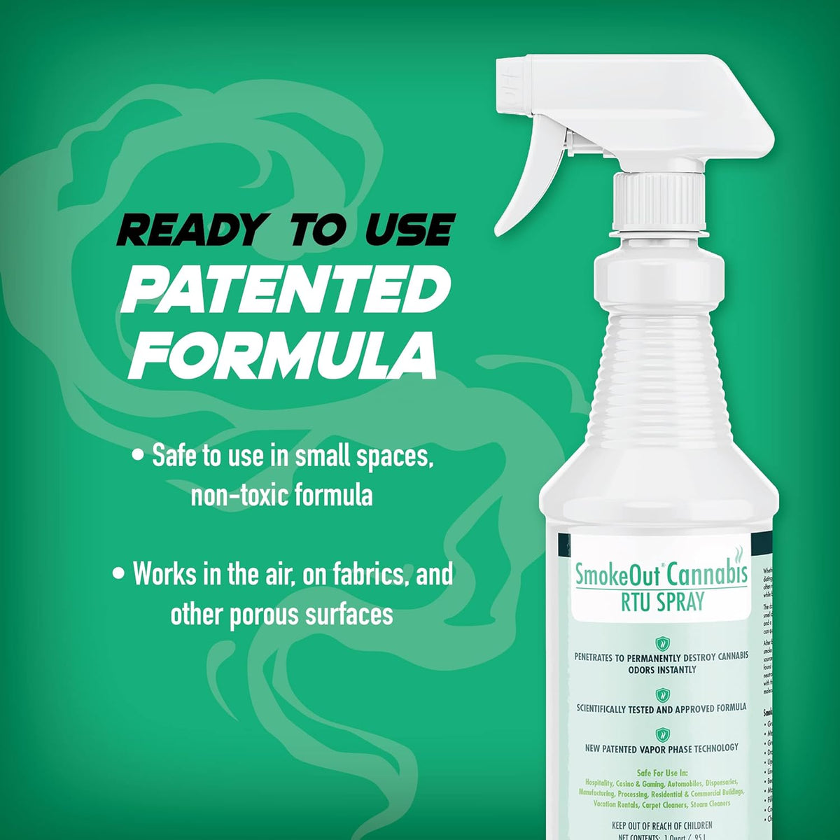 SmokeOut - Commercial Strength Odor Eliminator - Neutralizer, Deodorizer, Odor Remover (32 ounce)
