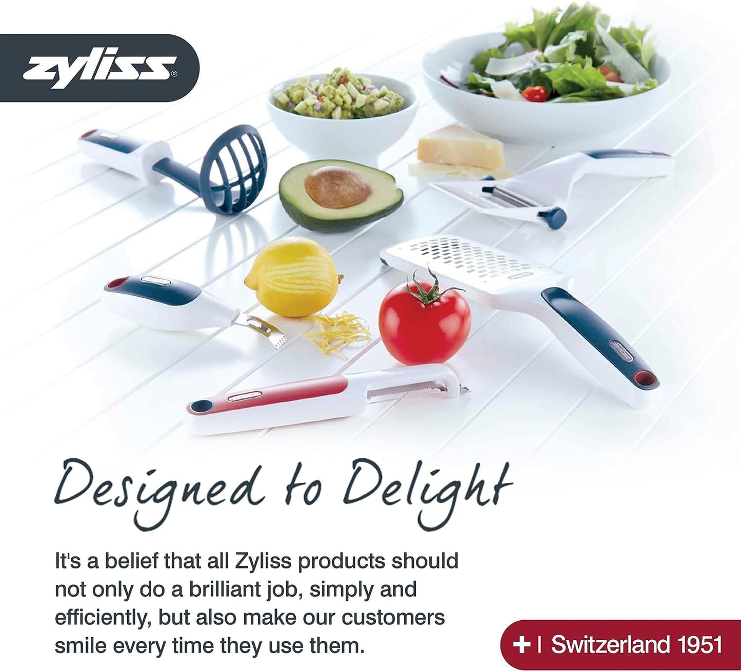 Zyliss Easy Clean Garlic Press - Lightweight, Easy-to-Use Garlic Mincer & Crusher for Food Prep & Kitchen Accessories
