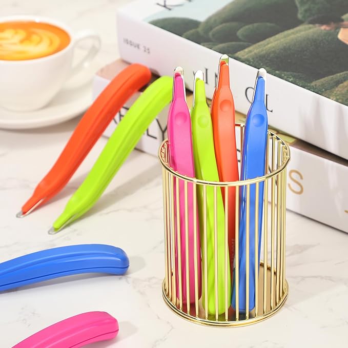 24 Pcs Magnetic Staple Remover Bulk Staple Remover Puller Removing Pen Operation Christmas Tool Gifts Rubberized Office School Gift(Bright Color)