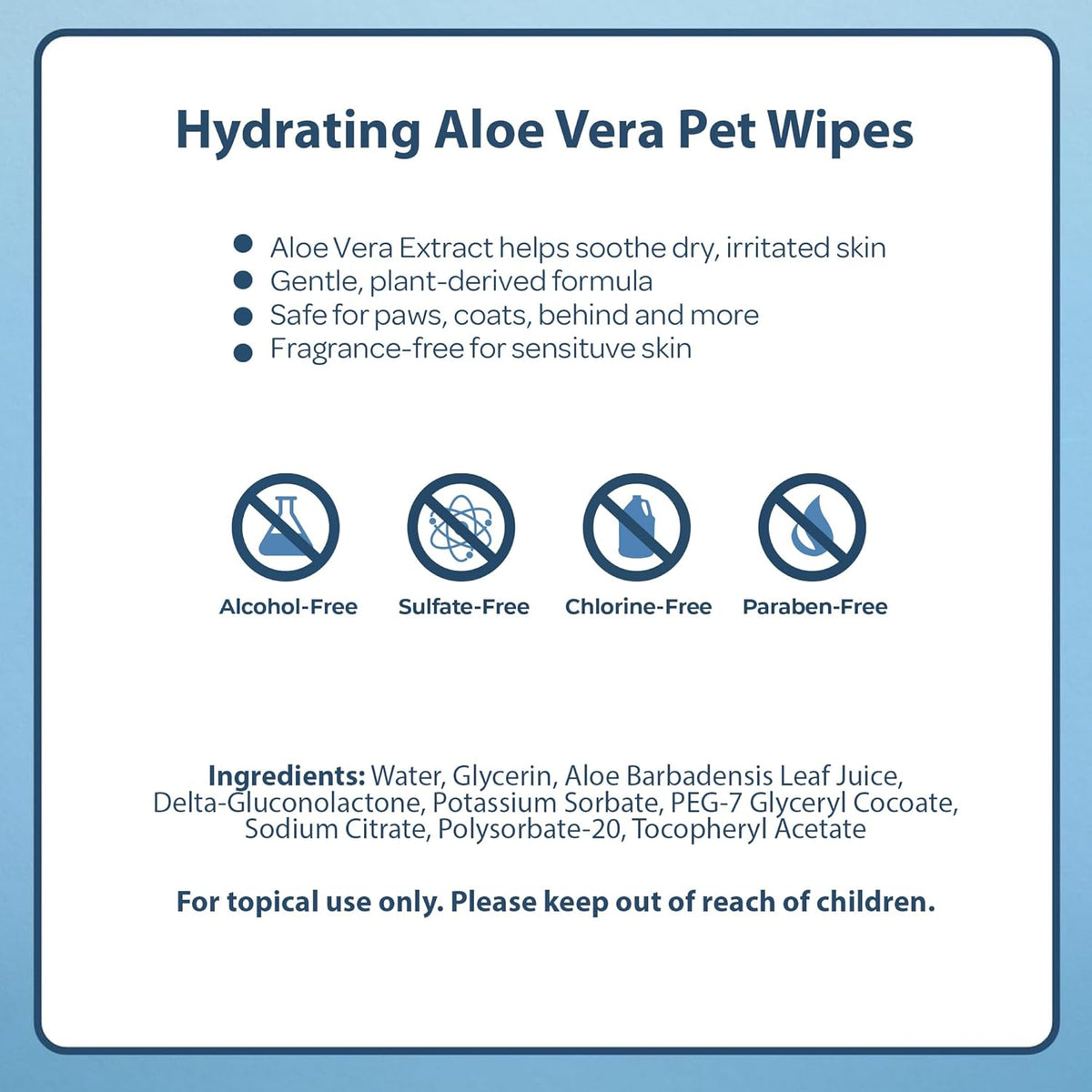 Best Pet Supplies Pet Grooming Wipes for Dogs & Cats,Deodorizer for Coats & Dry, Itchy, or Sensitive Skin, Clean Ears, Paws, Body, & Butt - Hydrating, Aloe Vera, 400 Count.