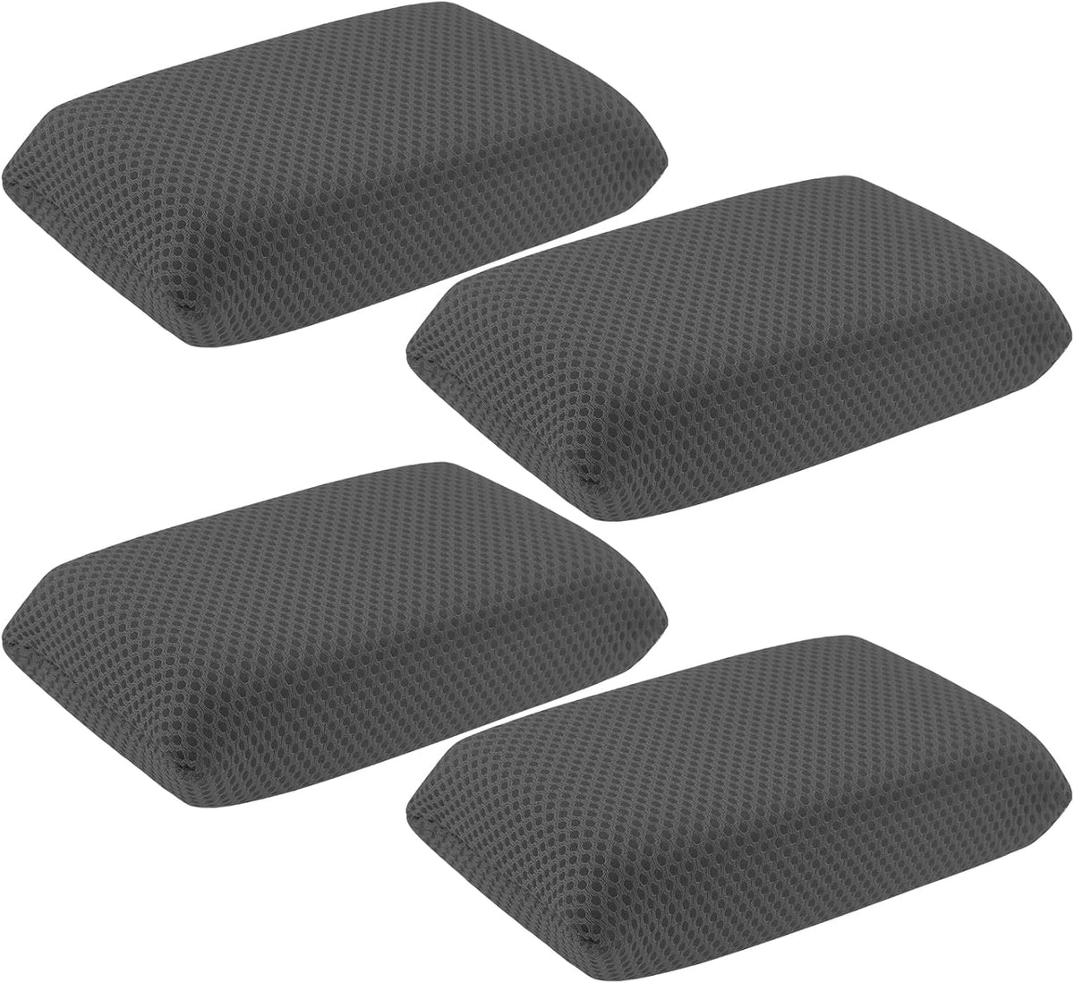 4 PCS Bug Scrubber Sponge Car, Bug Remover Wash Spongeï¼Car Cleaning Sponge for Bugs, Tar, Grime - Paint-Safe, Reusable Wash Sponges Kit(Gray)