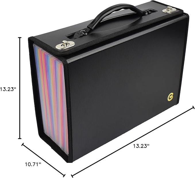 CNK Accordion File Folders with 36 Pockets Organizer for Document Paper Storage Folder Documents Expanding Binder Folio Pocket Receipt Filing Expandable Files Dividers Labels Letter Durable Handle