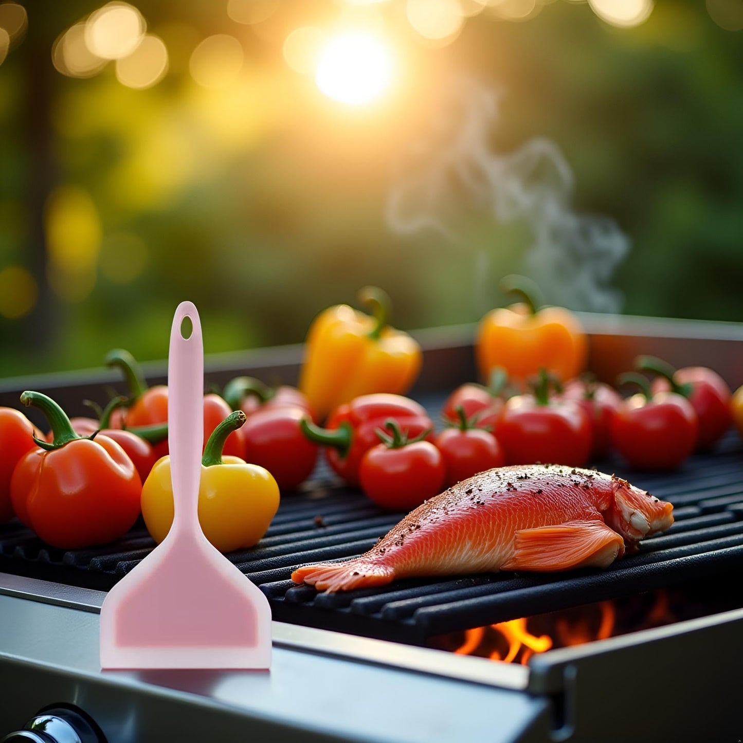 Pink Silicone Pancakes Spatula,Wide Pancakes Spatula for Eggs Fish Pizza and Steak Shovel Omelette Spatulas for Nonstick Cookware,Heat Resistant Kitchen Flipper Spatulas for Cooking Utensils