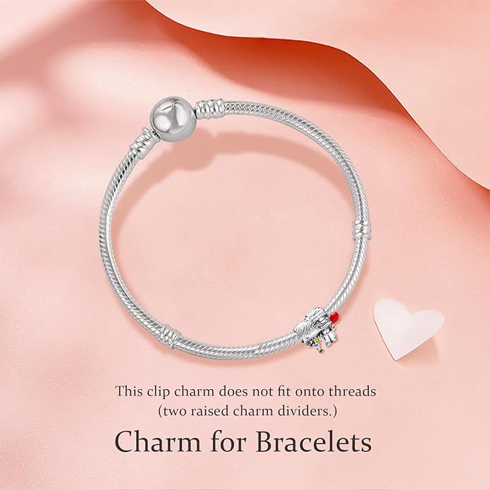MITSOKU 925 Sterling Silver Charms for Bracelets Necklaces Animal prototype Pendant Safety Chain Dangle Pendants Beads Christmas Day Charms Jewelry Gift for Women