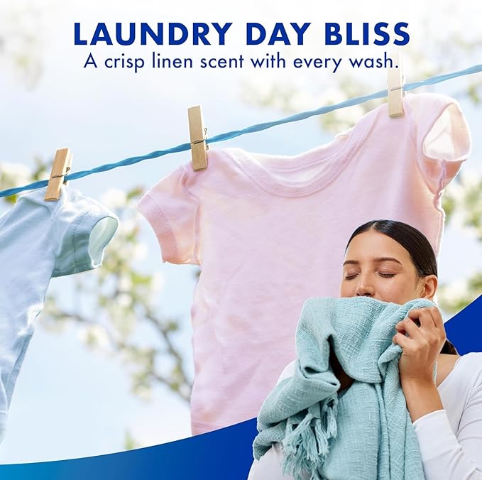 Lysol Disinfectant Laundry Sanitizer, Laundry Detergent Additive, Color Safe Bleach Alternative, Laundry Odor Eliminator, Kills Bacteria & Viruses, Crisp Linen Scent, 40 fl oz (pack of 4)