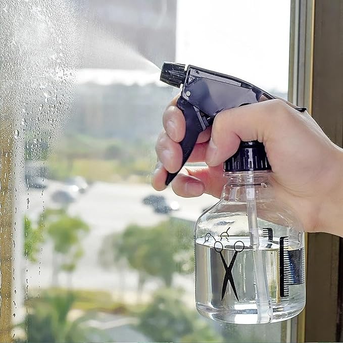 30 Pack Spray Bottle Nozzles, Heavy-Duty Stream Trigger Spray Nozzle Replacement Parts Adjustable Head Sprayer with Mist Stream Sprayer Fits 8oz /16oz Spray Bottles Round 28/400 Neck Bottles (Black)