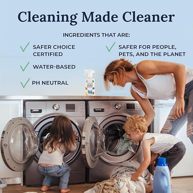 Miss Mouth’s Messy Eater Stain Treater Double Trouble Bundle - 2-Pack of 16oz Stain Remover - Newborn & Baby Essentials - No Dry Cleaning Food, Grease, Coffee Off Laundry, Underwear, Fabric