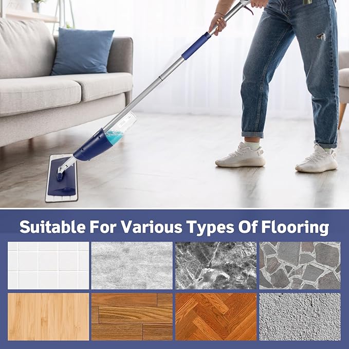 3 Pack Microfiber Cleaning Pads for Bona Mop, Reusable Microfiber Mop Pads for 18 Inch Mop, Hardwood Floor Replacement Cleaning Mop Pads, Machine Washes