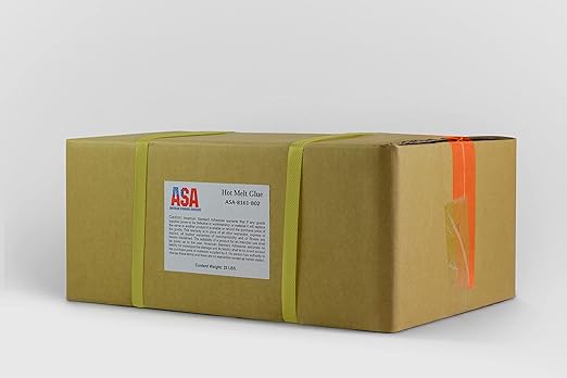 ASA Large Hot Glue Sticks for Glue Gun - 5/8" x 2" | High-Strength Hot Gun Sticks Adhesive for Corrugated Materials | Industrial Grade for Packaging & Woodworking | Pack of 1417