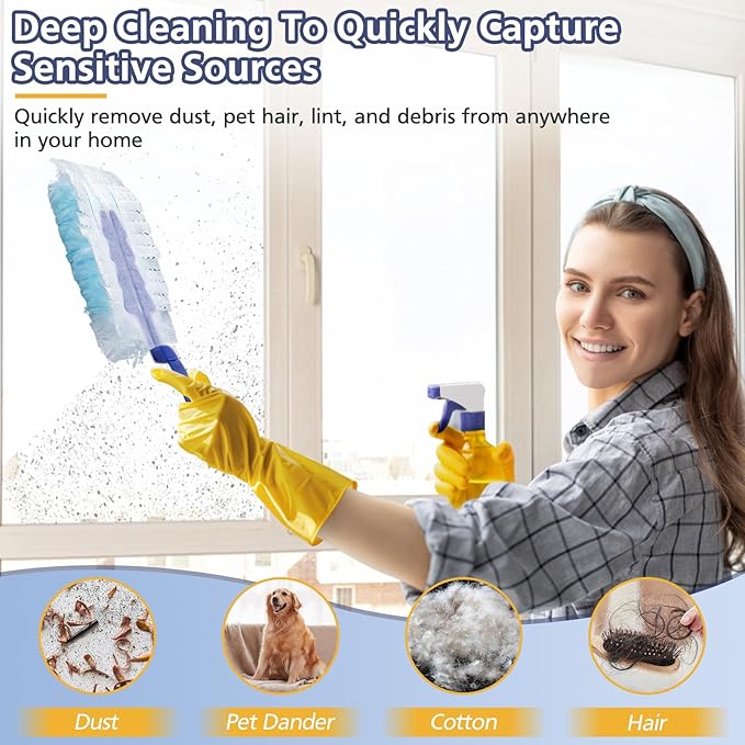 Duster Refills for Swiffer Dusters, 35 Count Disposable Duster Refill Heavy Duty Dusters Refills Replacement Head