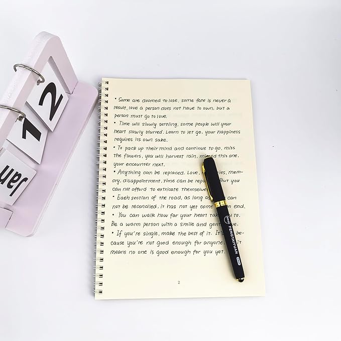 Fengtaiyuan 10P18Prox6, Gel Pens, Black Ink, Bold Point 1.0mm, Writting Pens, Smooth, 6 Pack (10P18Prox6)
