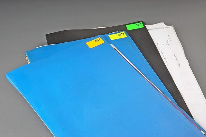 Royal Green Rectangular Color Coding Sticker Roll - Write On Labels for Folders & Organizing, 1.57" x 0.75" Stickers to Write On Name Tags for Office Supplies & Organization, 500-Pack (Red Velvet).