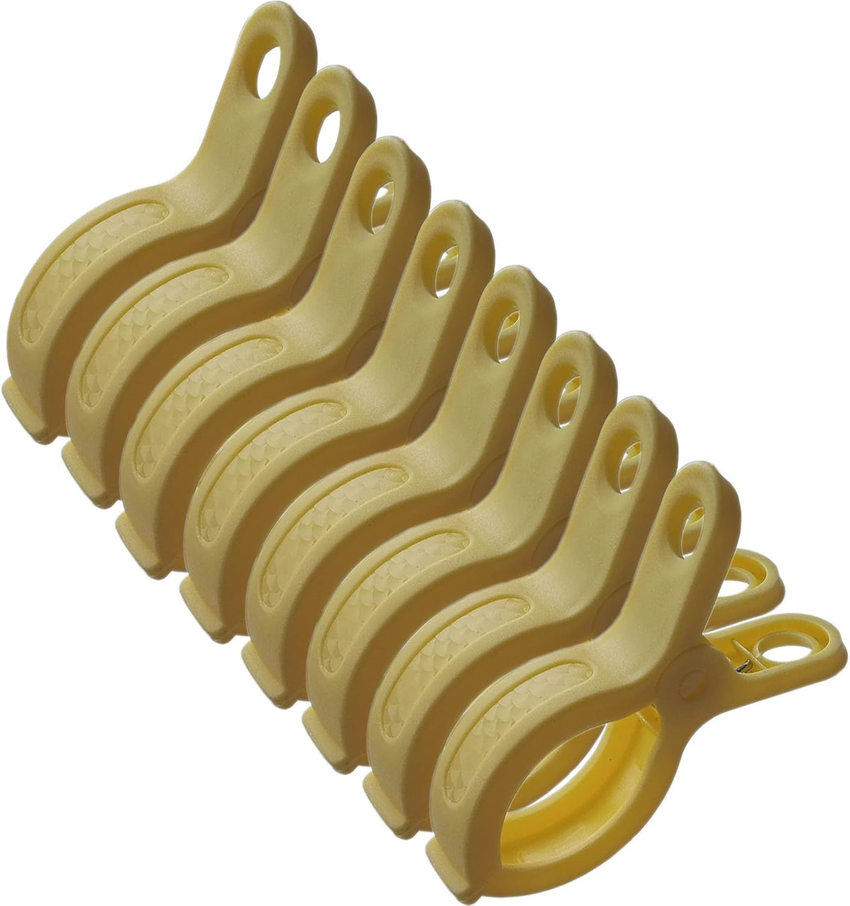 Plastic Clothes Pins Spring Clips Heavy Duty Laundry Clothespins Beach Towel Clips Clothes Pins Air-Drying Clothing Pin ï¼Set of 8 (Yellow)