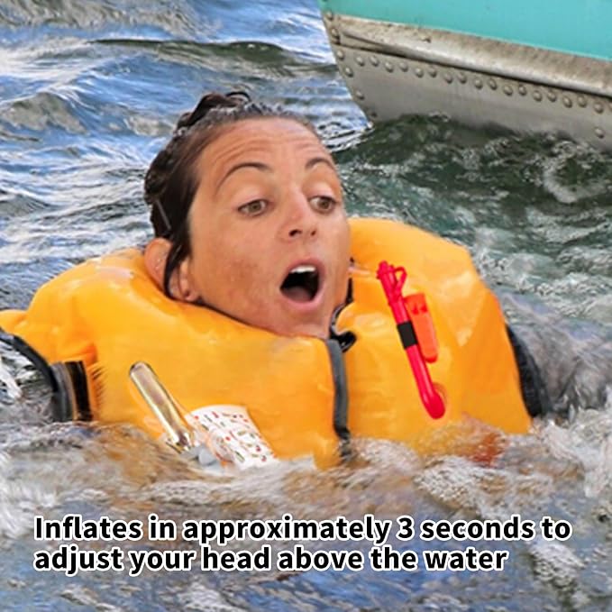 Automatic Inflatable Life Jacket|Life Vest for Adults|PFD Low Profile|Supports up to 330 lbs