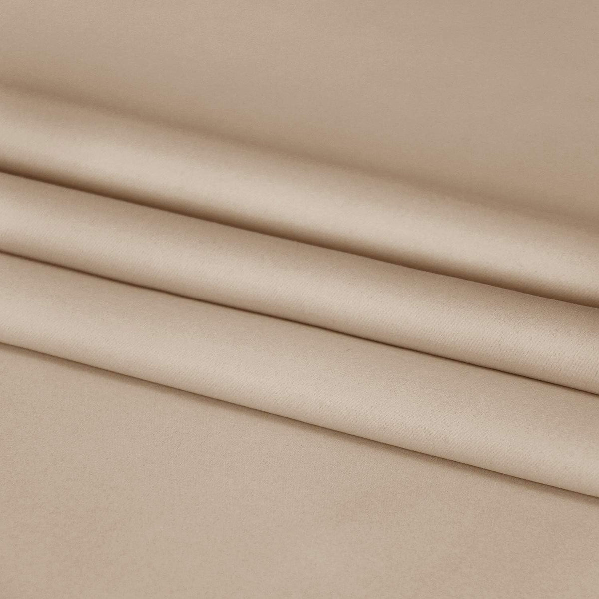 DWCN French Door Curtains – Rod Pocket Thermal Blackout Curtain for Doors with Glass Window, Kitchen and Patio Doors for Privacy, 36 X 72 Inches Long, 1 Curtain Panel with Tieback,Beige
