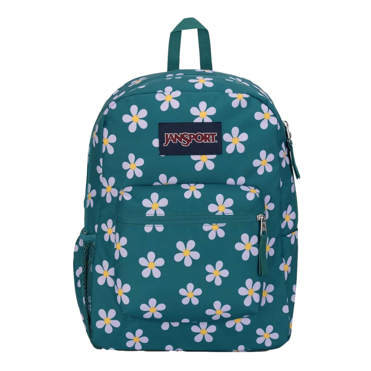JanSport Cross Town Backpack 17" x 12.5" x 6" - Simple Bag for Everyone with 1 Main Compartment, Front Utility Pocket - Premium Class Accessories - Precious Petals