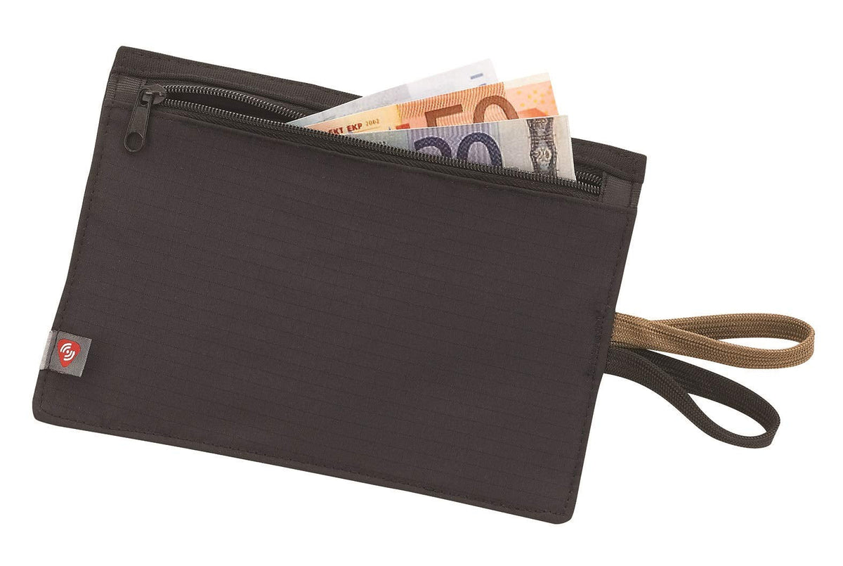 Lewis N. Clark RFID Blocking Money Belt Travel Pouch + Credit Card, ID, Passport Holder for Women & Men, Black, One Size