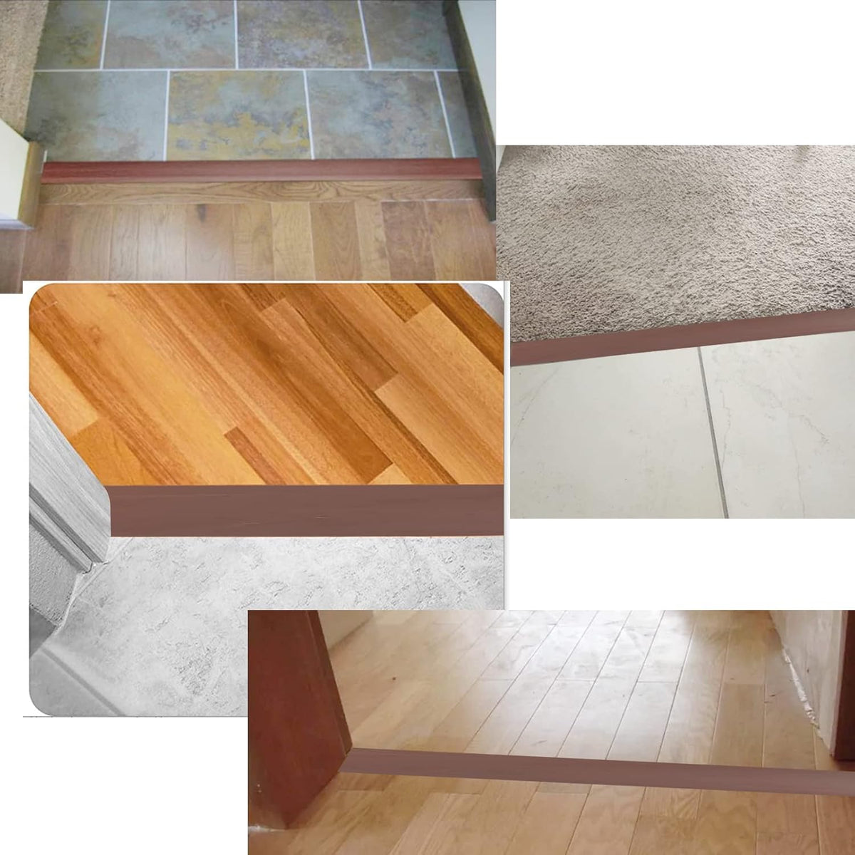 Floor Transition Strip & Self Adhesive Floor Vinyl Floor Edge Trim Laminate Floor Gap Covering Joining Strip
