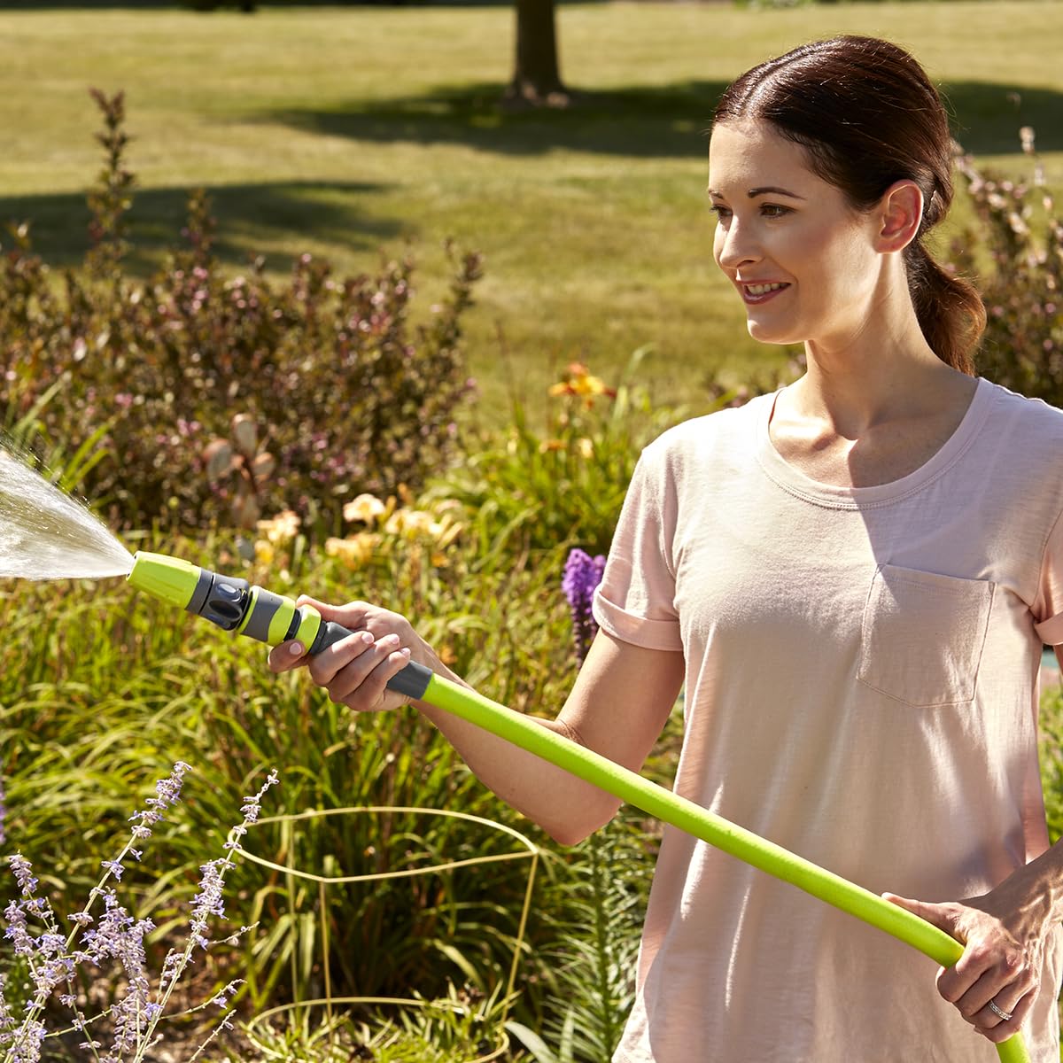 Flexzilla Garden Hose 5/8 in. x 100 ft., Lightweight All-Weather Water Hose, Durable and Flexible, Leak-Free Connections