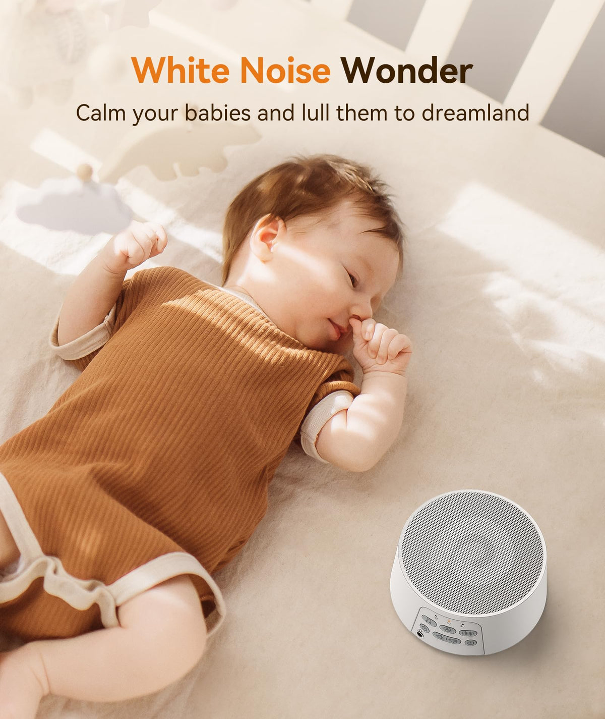 Dreamegg White Noise Sound Machine for Adults Sleeping, D3 Pro Sound Machine for Baby Adults, 29 HiFi Sound, Battery/Adapter, Portable Sound Machine for Sleeping, Sound Therapy for Home Office Travel