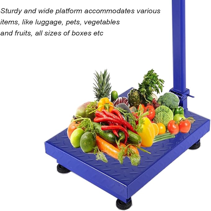 TUFFIOM 661lbs Weight Electronic Platform Scale,Digital Floor Heavy Duty Folding Scales,Stainless Steel High-Definition LCD Display,Perfect for Luggage Shipping Mailing Package Price
