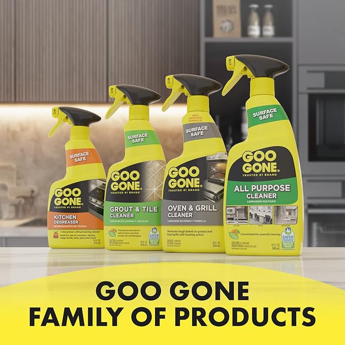 Goo Gone Degreaser - Removes Kitchen Grease, Grime and Baked-on Food - 14 Fl. Oz. - 2047