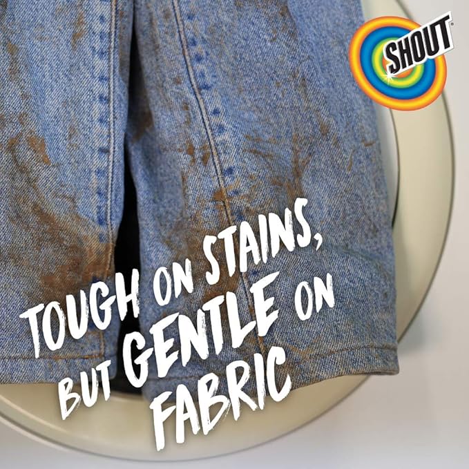 Shout Advanced Laundry Stain Remover Gel for Clothes Laundry, Breaks down stubborn, dried-in, and tough stains - 22oz Spray