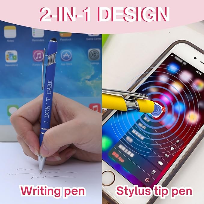 Personalized Custom Pens in Bulk – Engraved Black Ink Ballpoint Pens for Business Gifts, Customizable Writing Pens for Men and Women(Silver)