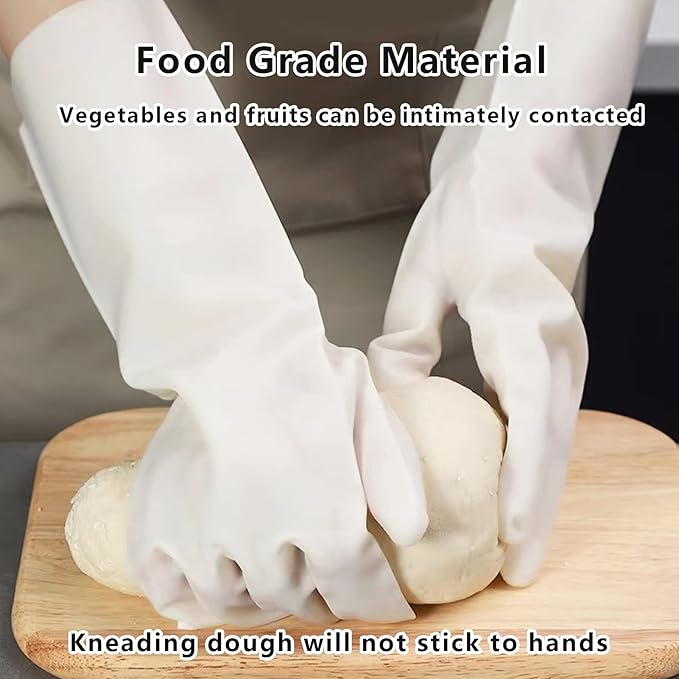 Cleaning Gloves,Dish Gloves,Gloves for Washing Dishes,Heavy-Duty, Durable, Non-Slip,Long Service Life,3 Pairs