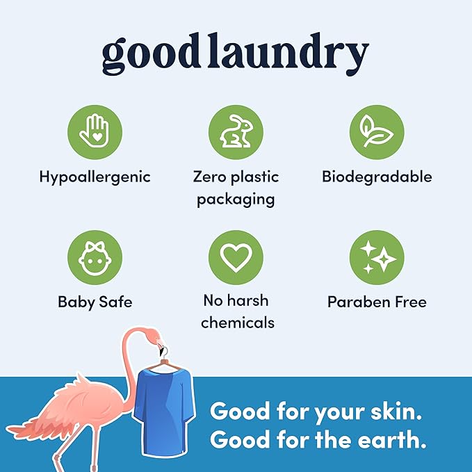 Good Laundry Rainforest Breeze Detergent Sheets, Scent Booster, & Dryer Sheet Bundle - No Plastic Jugs, Eco-Friendly, Zero Harsh Chemicals, Hypoallergenic - Based in the USA