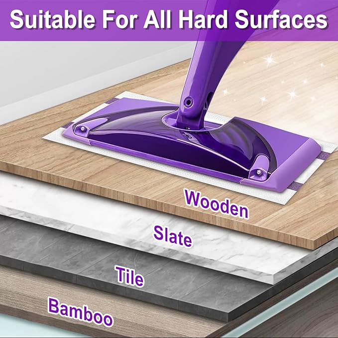 40 Count Disposable Wet Pads Refill for Wet Jet Spray Mop, Wet Jet Pads Refills for Multi Surface, Disposable Wet Jet Hardwood Floor for Wet Pads Refill, Thickness & Absorbent