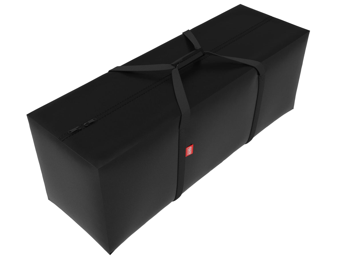 acoveritt Outdoor Rectangular Cushion/Cover Storage Bag, Protective Zippered Storage Bags with Handles, 60"X20"X28" Black